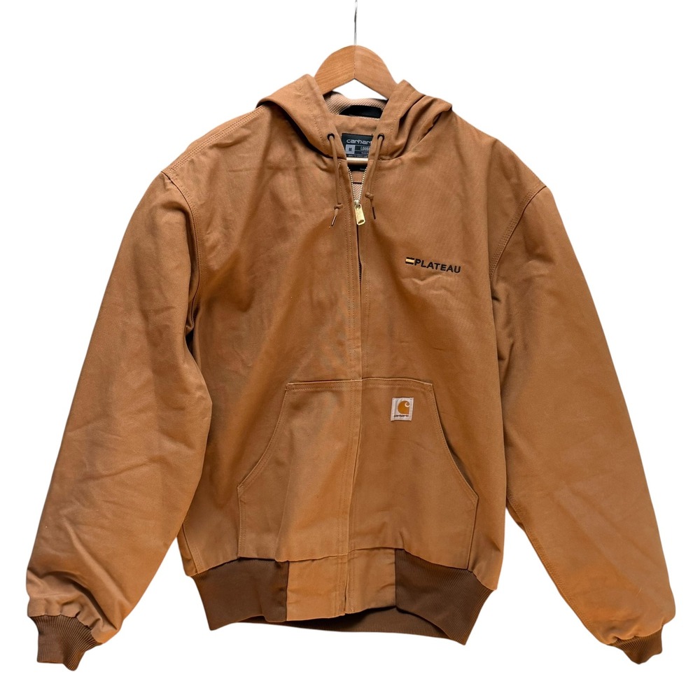 Carhartt Jacket Mens M Brown J131 Duck Thermal-Lined Active Jacket Outdoor Work